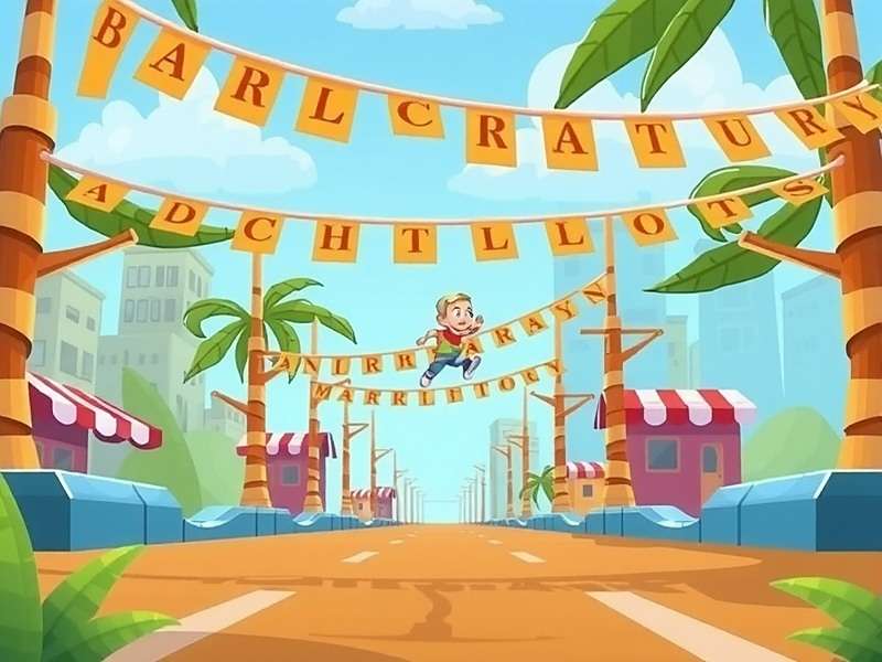 Ginger Sprint gameplay showing a player using strategy to navigate through market obstacles