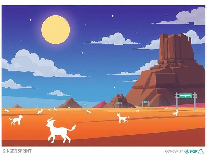 Concept art for upcoming Ginger Sprint highway levels